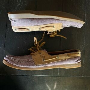 Sperry‎ Top-Sider Angelfish Boat Shoes Loafers Burgundy Leather Preppy Size 9.5